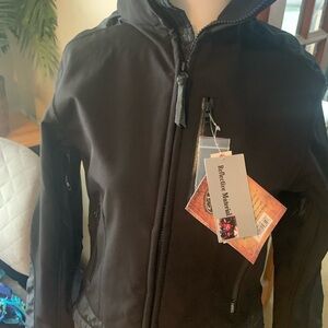 Womens riding jacket in black size XS.